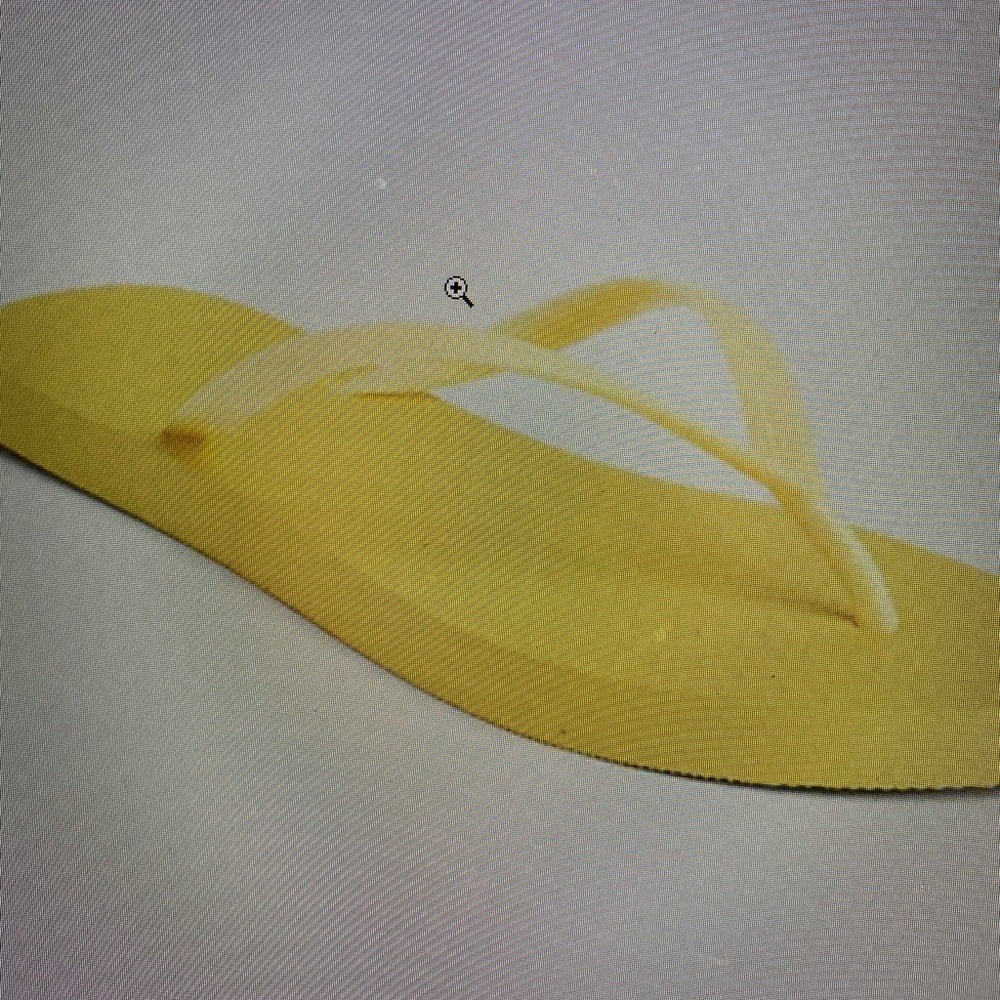 New Yellow Rubber Flip-Flops-phosphorus yellow - Picture 3 of 5